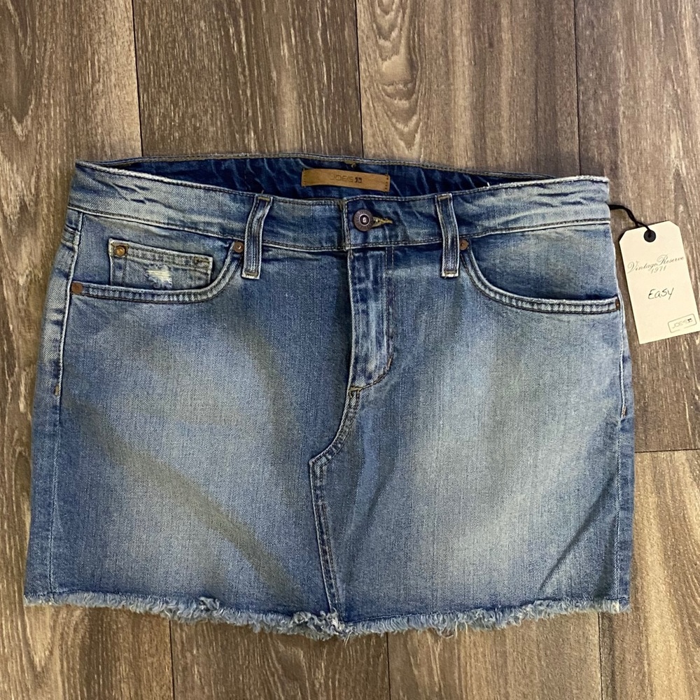 Joe’s denim mini jean skirt